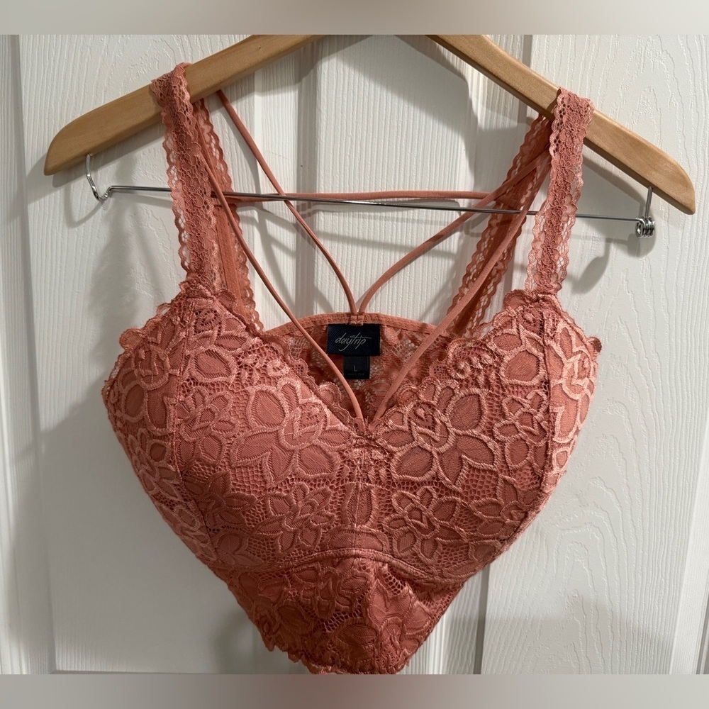 Daytrip Pink Lace Long Line Bra LNWOT!
Lolita Romantic Feminine Cottagecore